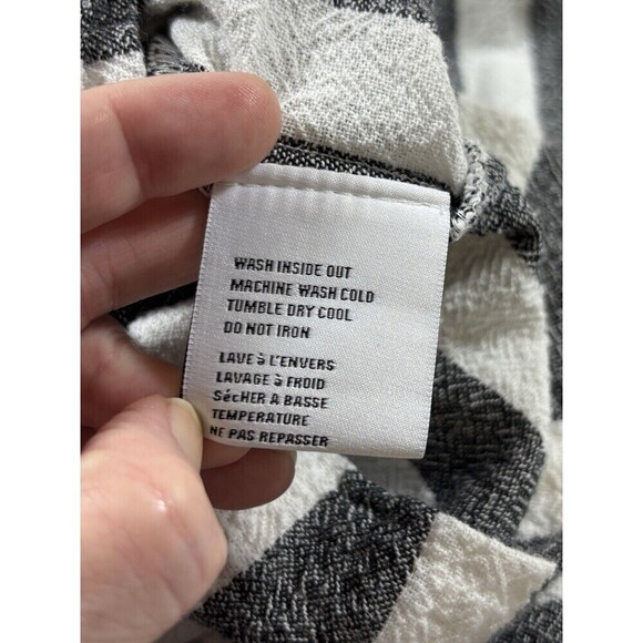 NSF Sue Romper White Blue Stripe Small Sleeveless Drawstring Waist Shorts - Picture 8 of 14